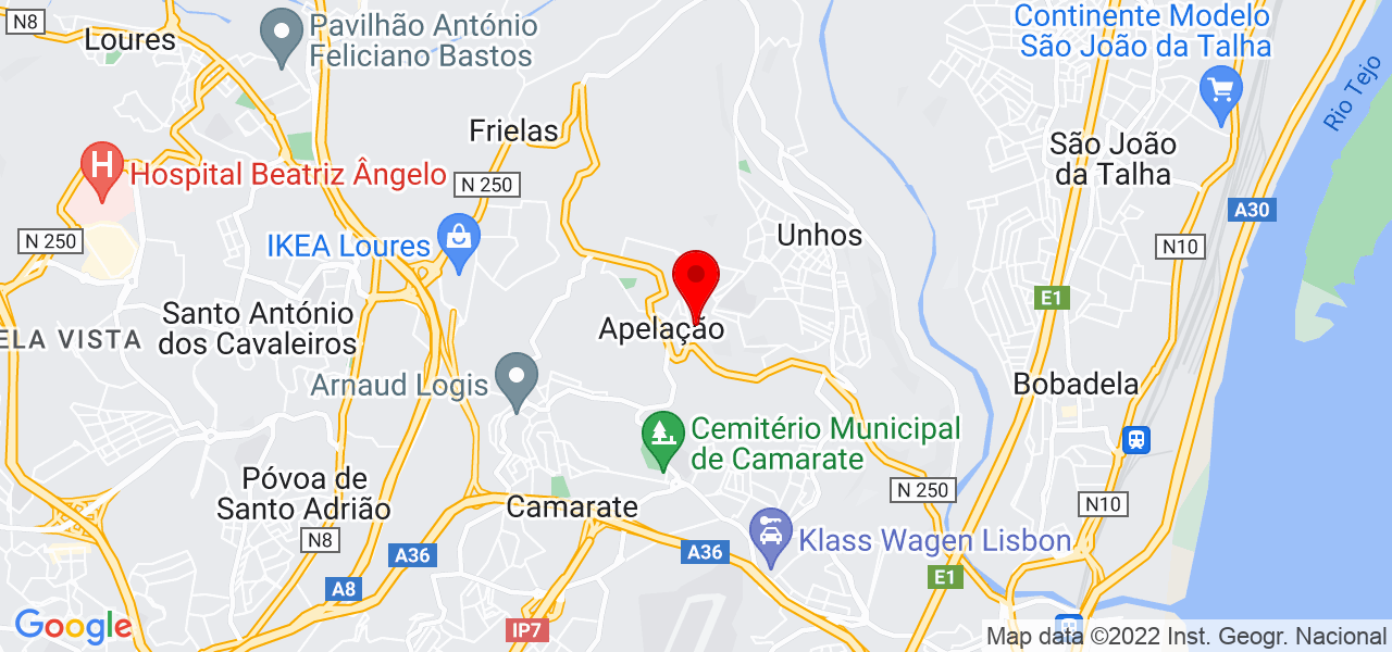 Ademir - Lisboa - Loures - Karte