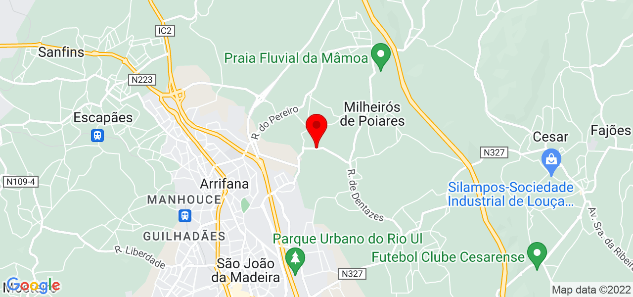 Vitor Monteiro - Aveiro - Santa Maria da Feira - Mapa