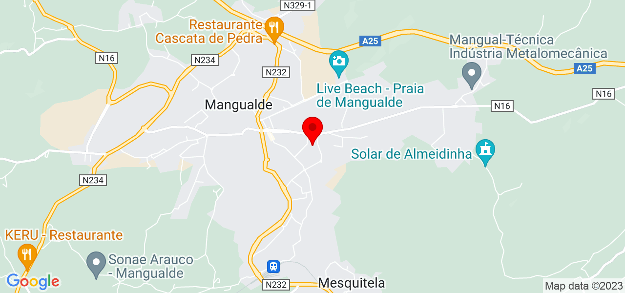 Maristela - Viseu - Mangualde - Mapa