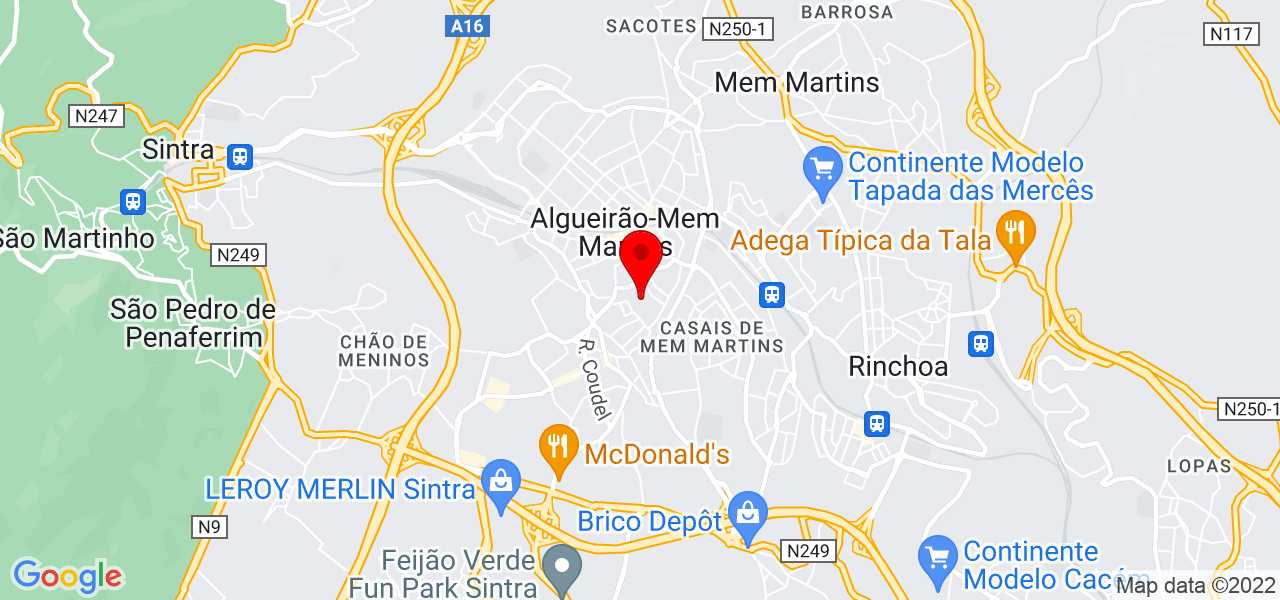 Rita Francisco - Lisboa - Sintra - Mapa
