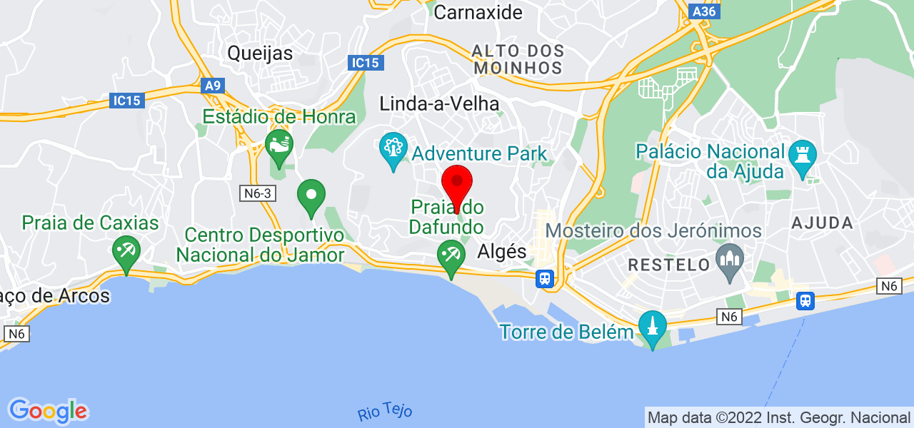 Bebiana Bagarr&atilde;o - Lisboa - Oeiras - Mapa