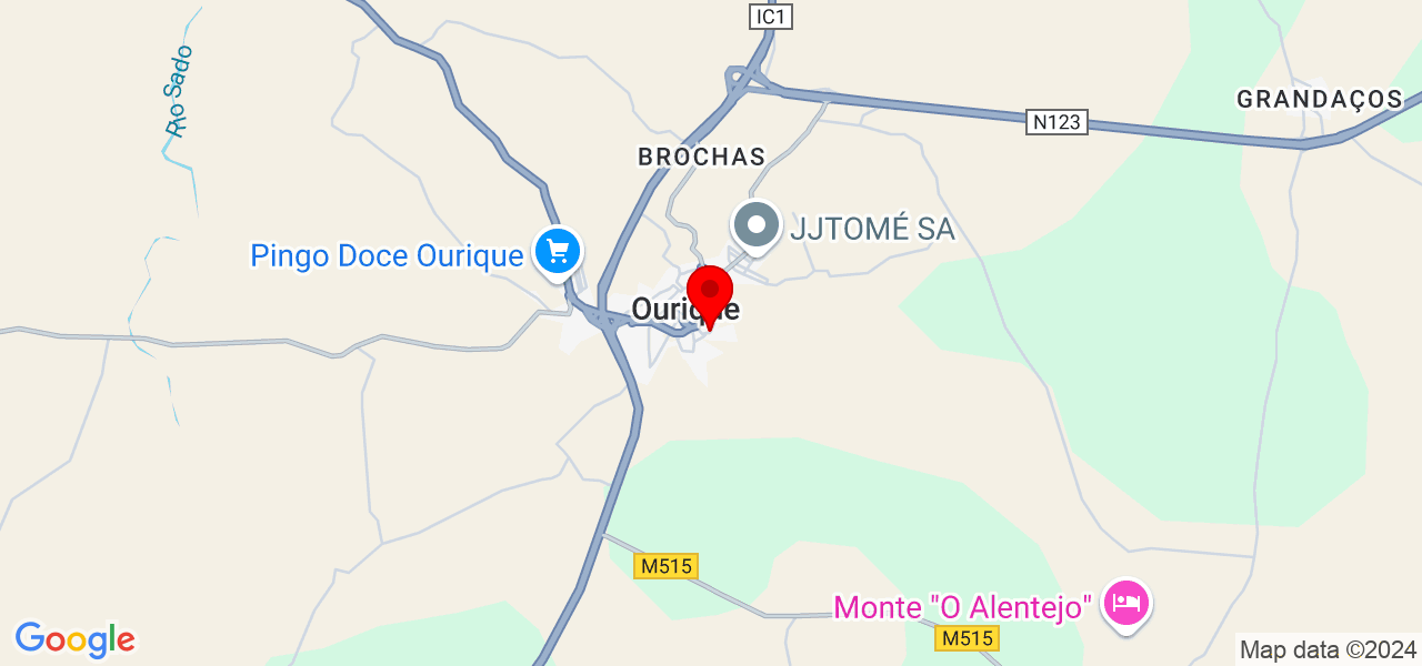 Handyman - Beja - Ourique - Map