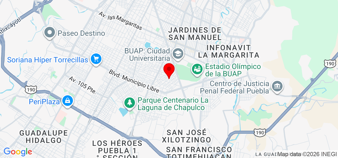 Ashley Arellano - Puebla - Puebla - Mapa