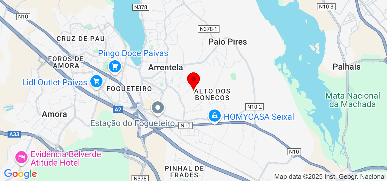 Tatiana - Setúbal - Seixal - Mapa