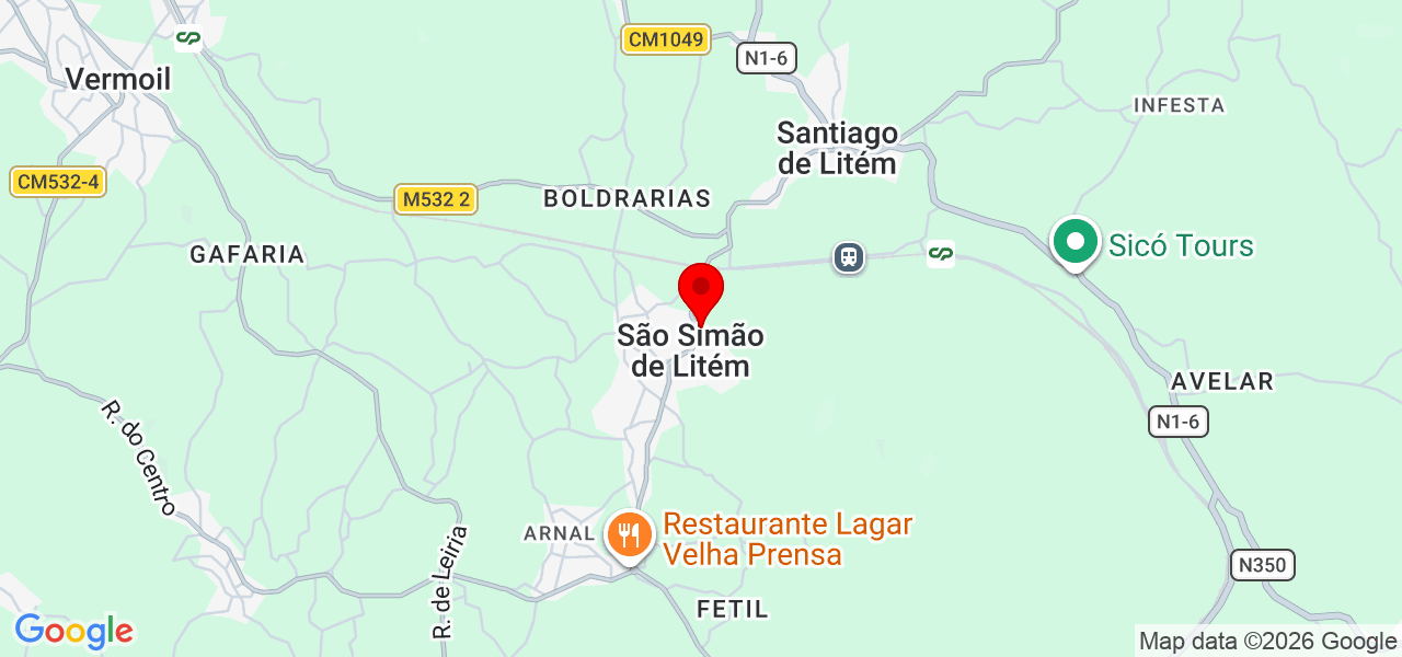 Telhado CL construção - Leiria - Pombal - Karte