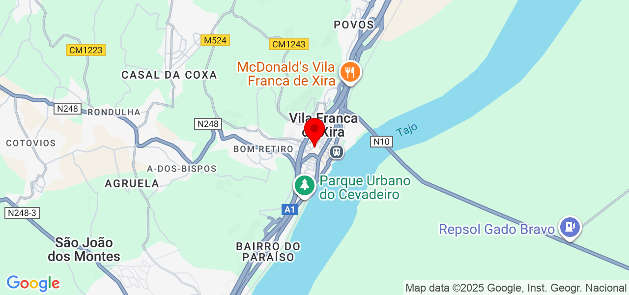 Gabriela Souza Limpeza Profissional - Lisboa - Vila Franca de Xira - Map