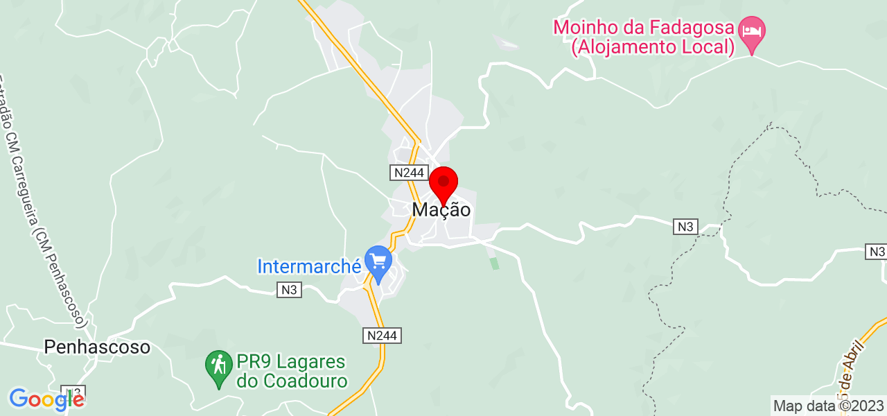 TecnObras - Santarém - Mação - Mapa