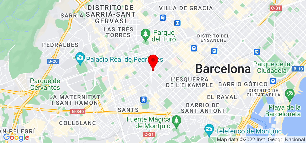 Mar&iacute;a Lubi&aacute;n Bermejo - Cataluña - Barcelona - Mapa