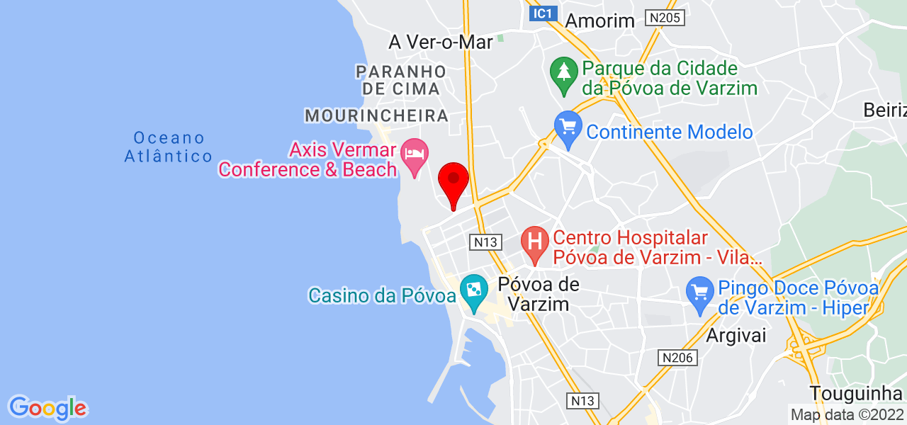 Ana Lu&iacute;sa - Porto - Póvoa de Varzim - Mapa