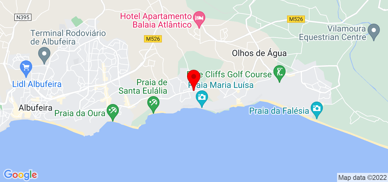 Egon Jungbeck - Faro - Albufeira - Karte