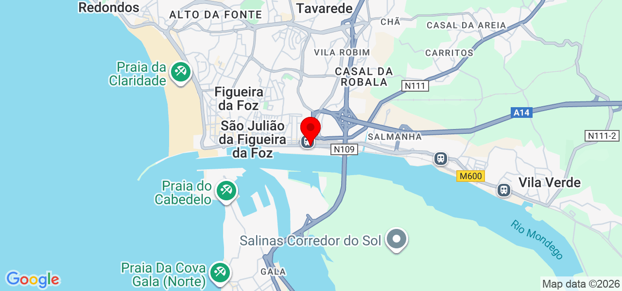 Salvador Moura - Coimbra - Figueira da Foz - Karte