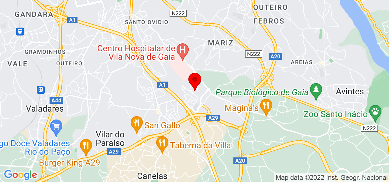 S&eacute;rgio Monteiro - Porto - Vila Nova de Gaia - Mapa