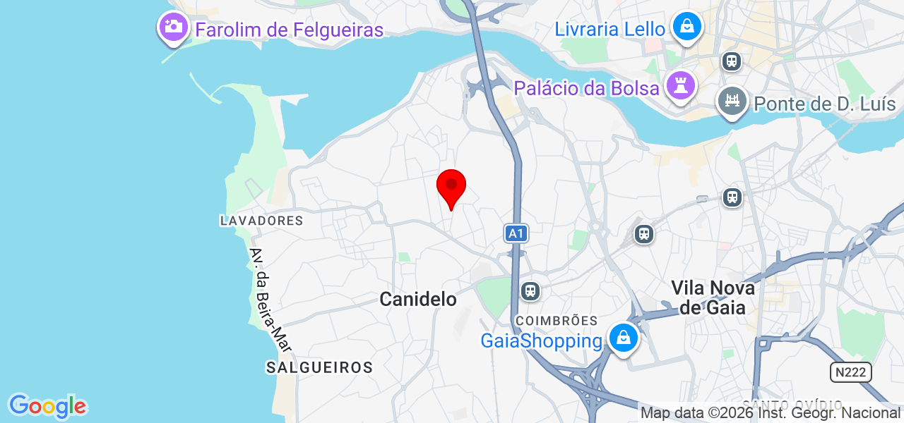 Catarina Mateus - Porto - Vila Nova de Gaia - Mapa
