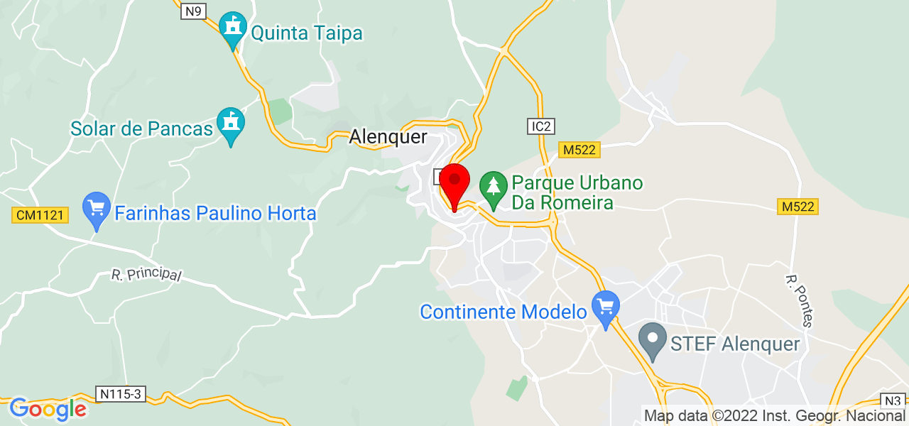 Dona Limpeza - Lisboa - Alenquer - Mapa