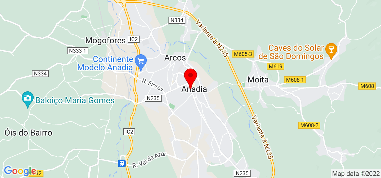 Maria Lopes - Aveiro - Anadia - Mapa