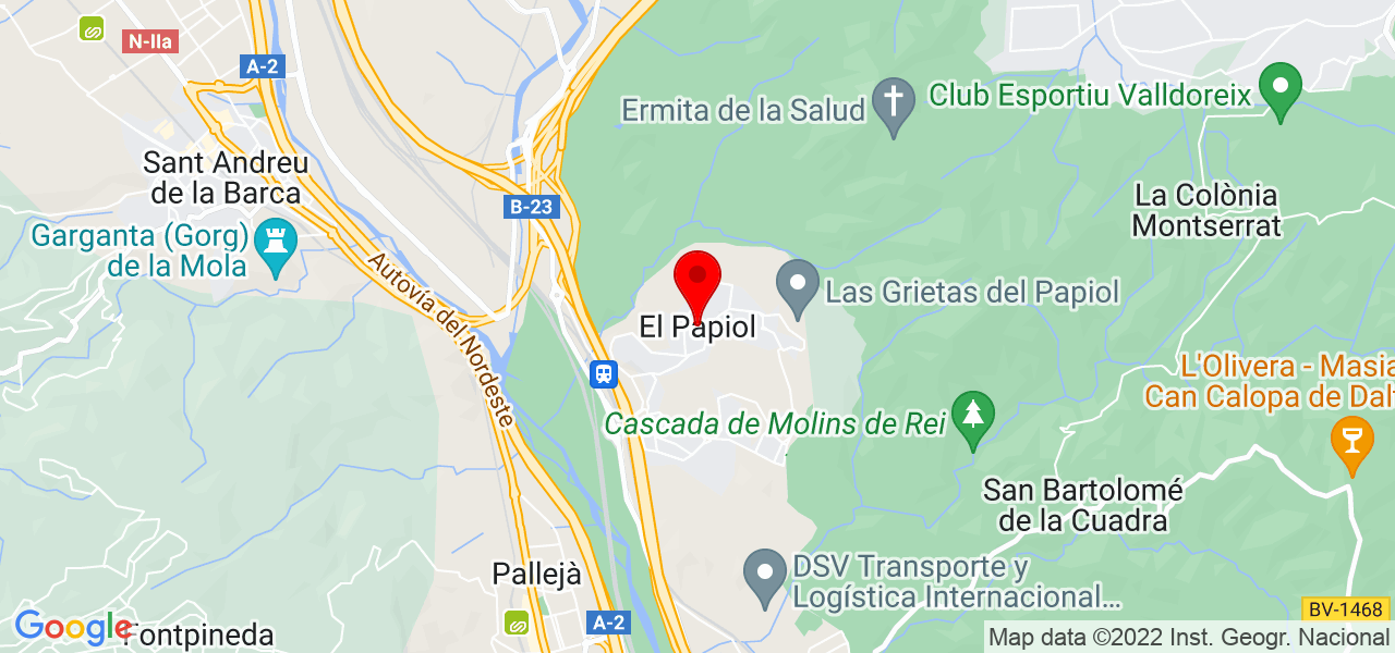 Josef Valverde - Cataluña - El Papiol - Mapa