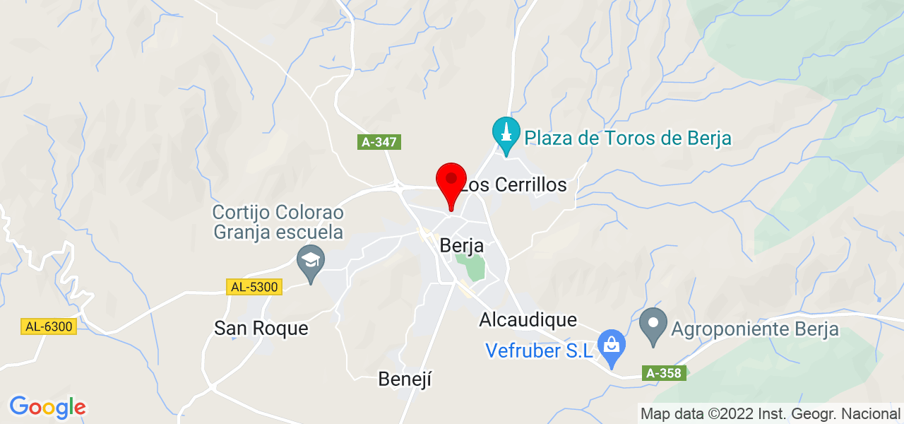 Djlluyo - Andalucía - Berja - Mapa