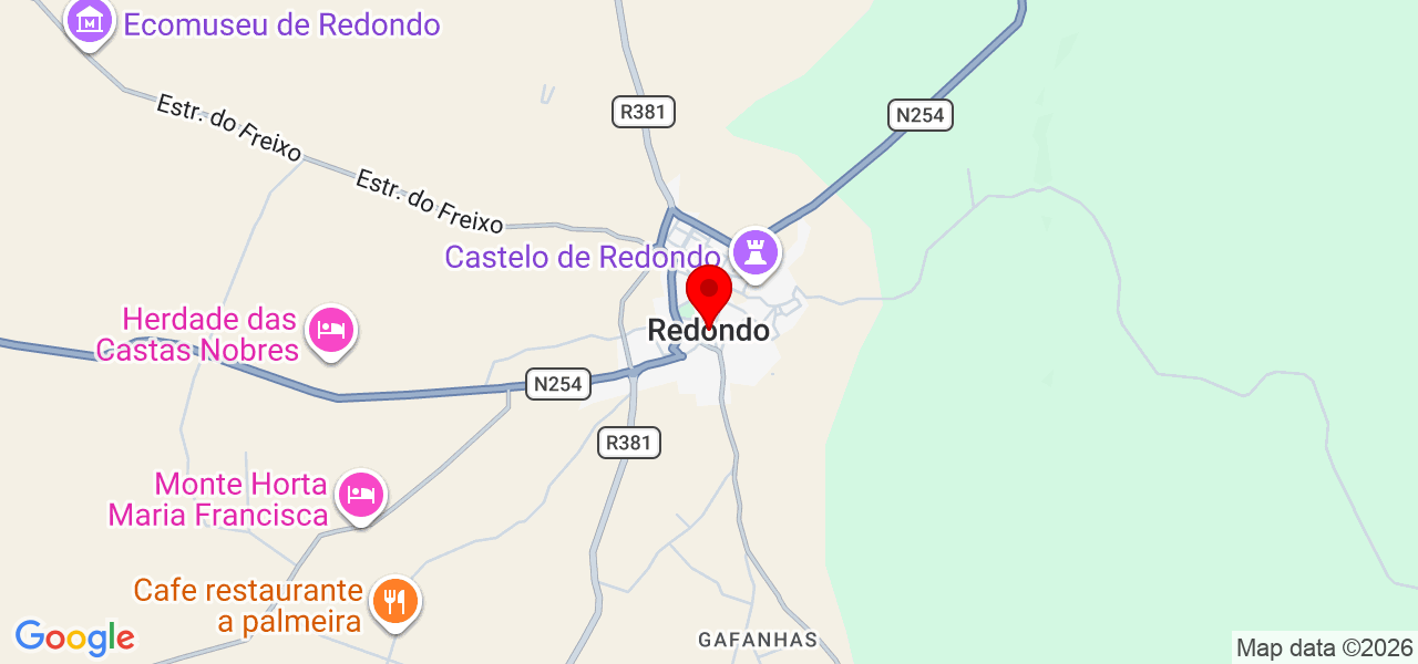 Susana Lopes - Évora - Redondo - Mapa