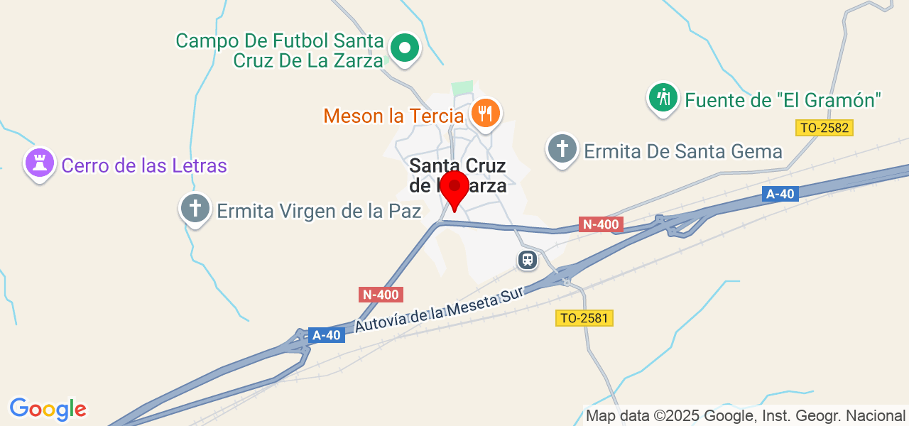 Monica López - Castilla-La Mancha - Santa Cruz de la Zarza - Mapa