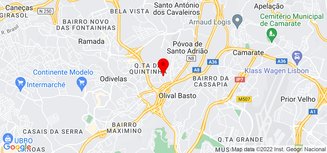 Catarina Couto - Lisboa - Odivelas - Mapa