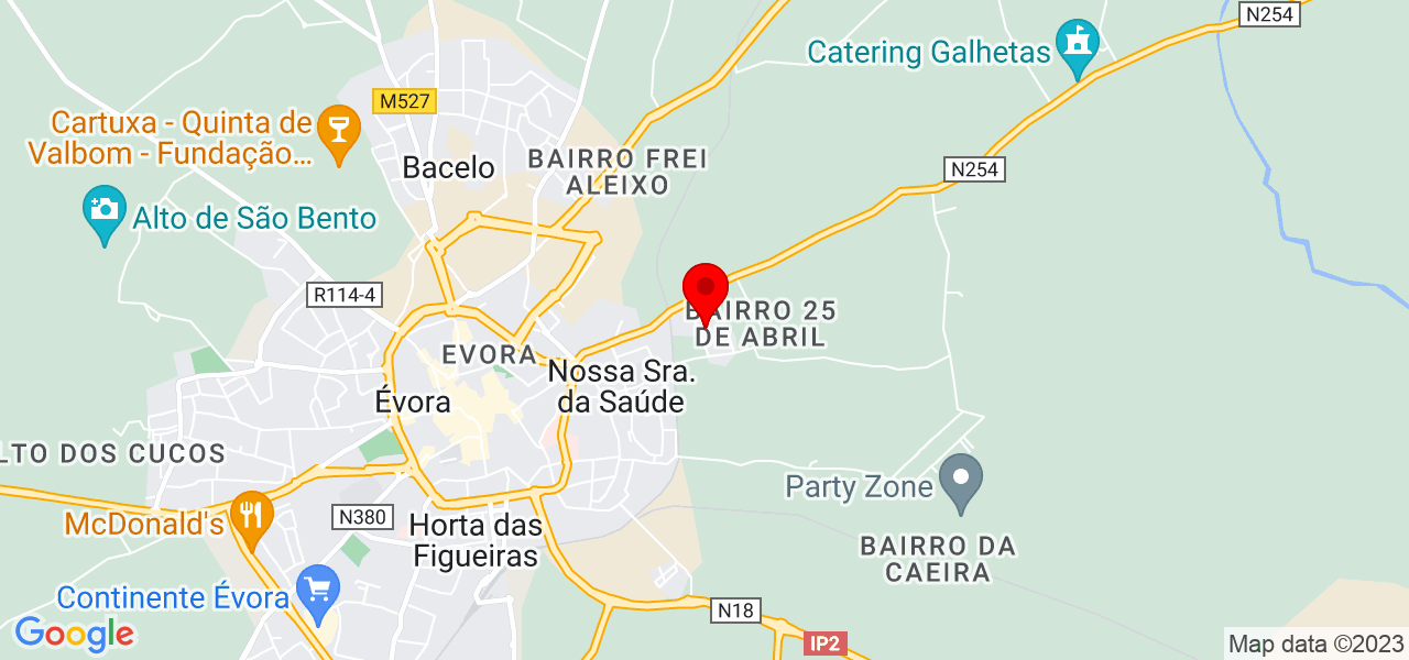 PipeCodes - Évora - Évora - Mapa
