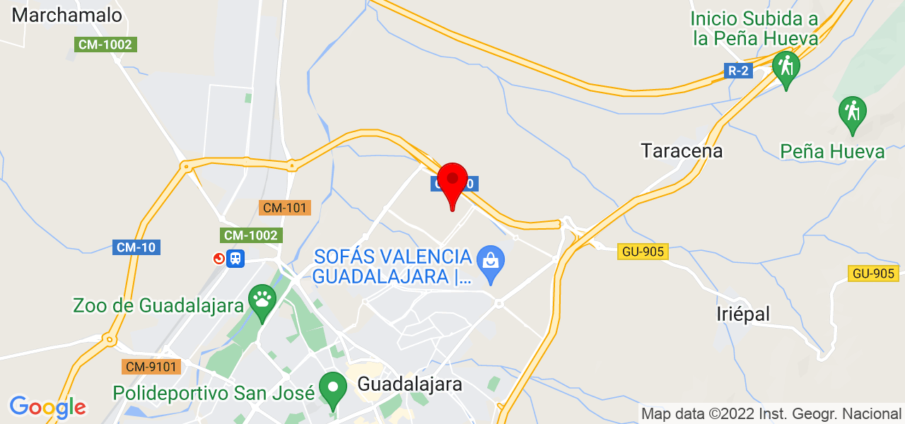 Oxitadona - Castilla-La Mancha - Guadalajara - Mapa