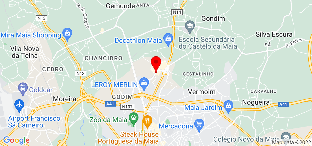 AKILOC Solu&ccedil;&otilde;es de aluguer - Porto - Maia - Mapa