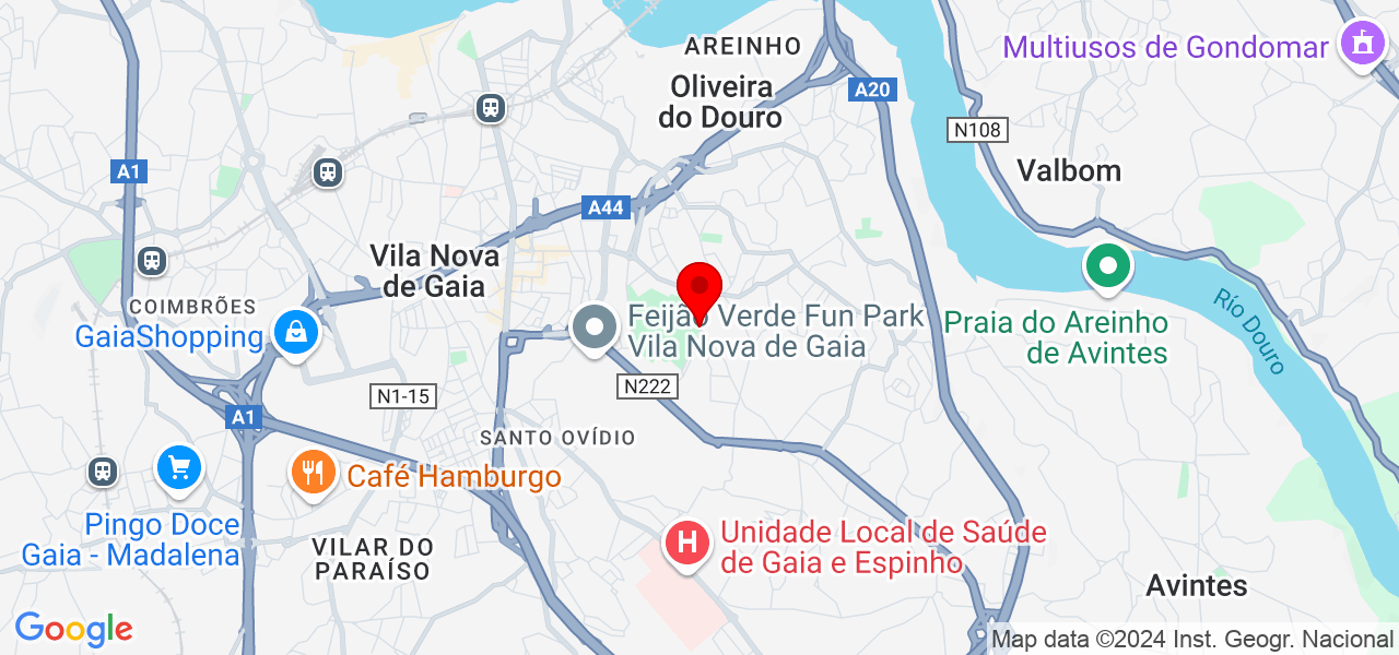Pedro Monteiro - Porto - Vila Nova de Gaia - Map