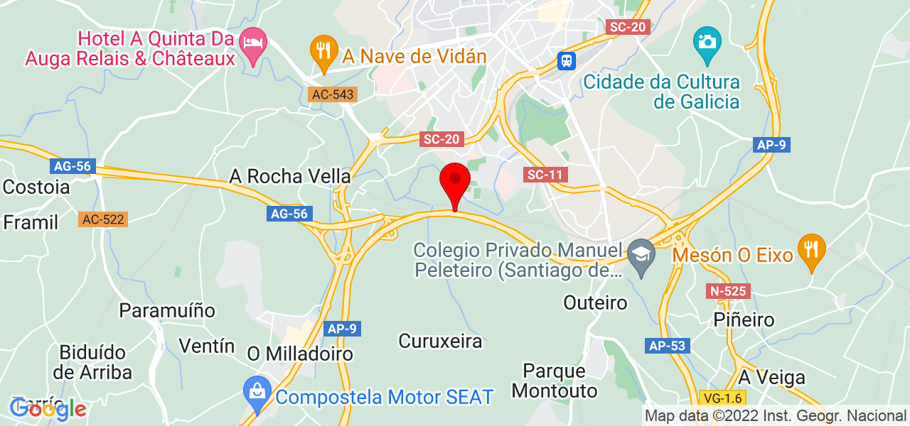 Ivan eiroa - Galicia - Santiago de Compostela - Mapa