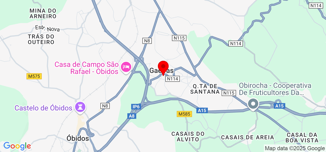 Dadah - Leiria - Óbidos - Mapa