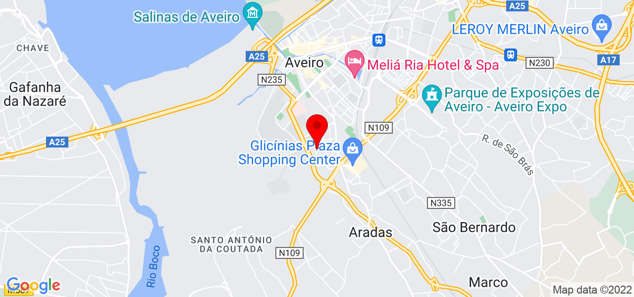 Claudina Ferreira Tavares - Aveiro - Aveiro - Mapa