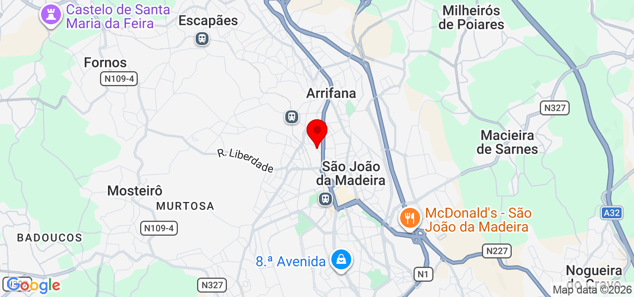 Alexandre Mota - Aveiro - São João da Madeira - Mapa