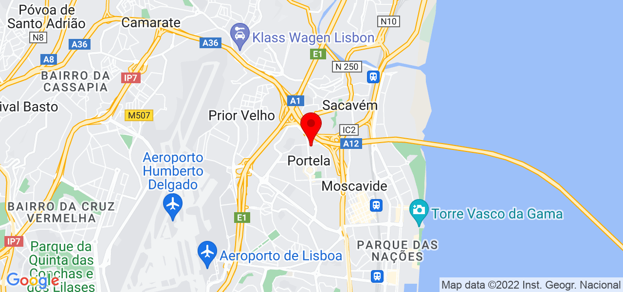Pedro Tavares - Lisboa - Loures - Mapa