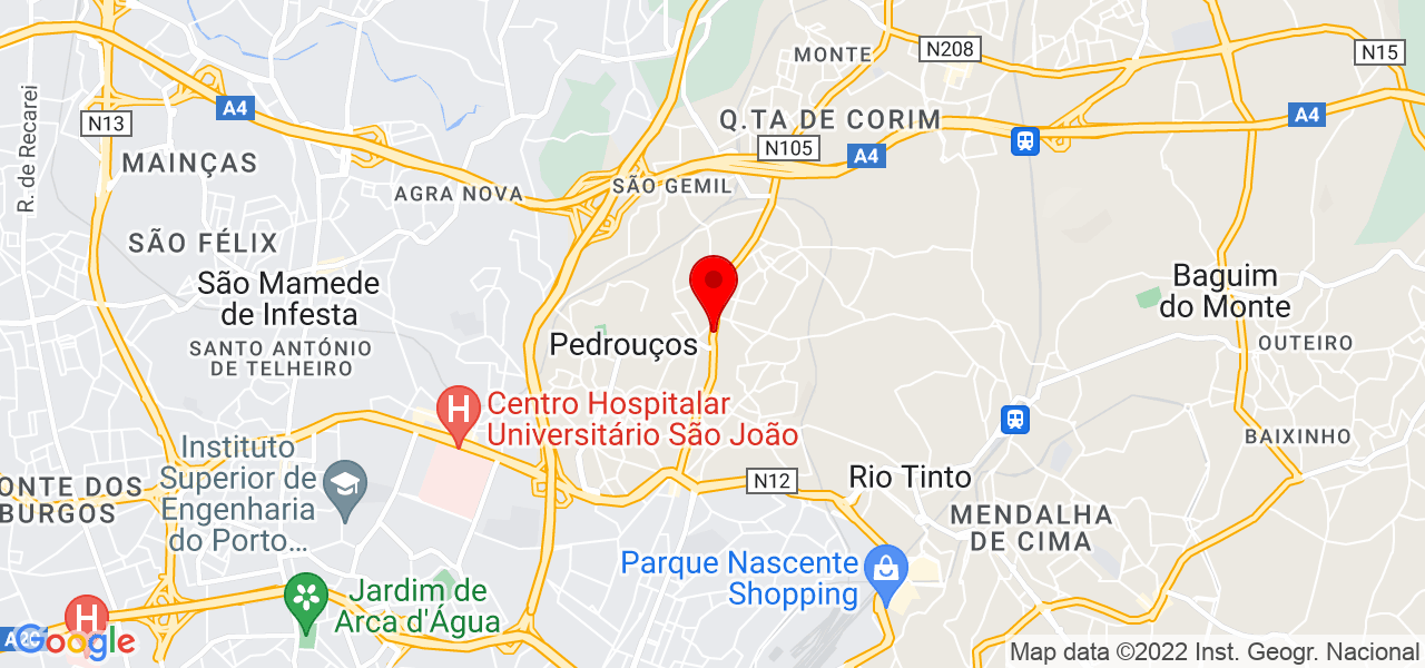 S&eacute;rgio Silva - Porto - Gondomar - Mapa
