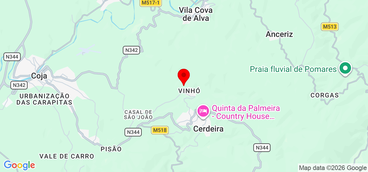 CJU Repairs - Coimbra - Arganil - Carte