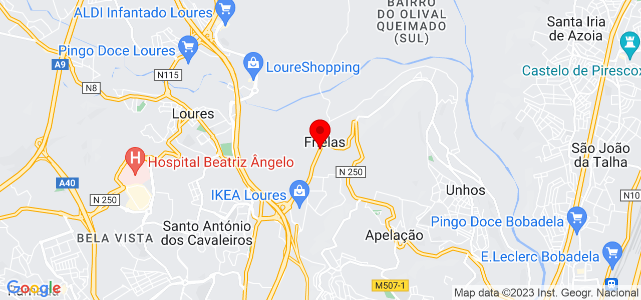 Rute Dias - Lisboa - Loures - Mapa