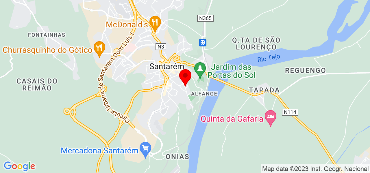 Gabriele Garcia - Santarém - Santarém - Mapa