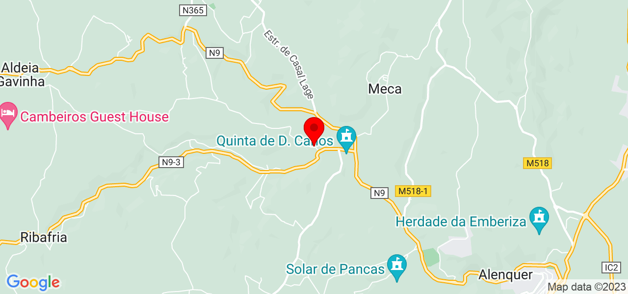 Emanuel Cipriano - Lisboa - Alenquer - Mapa