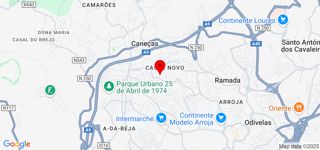 WebNova - Lisboa - Odivelas - Map