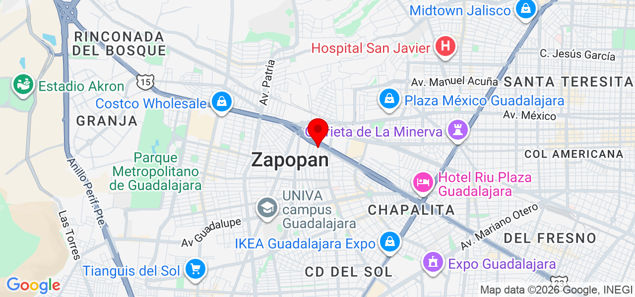 SONOMIX GDL - Jalisco - Zapopan - Map