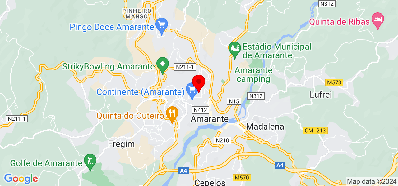 Jota França soluções em limpeza - Porto - Amarante - Mapa