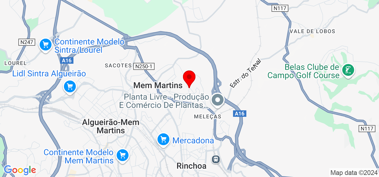 S&eacute;rgio Santos - Lisboa - Sintra - Mapa