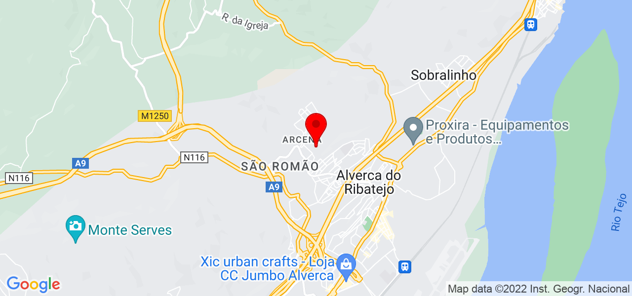 Ana Carrasco - Lisboa - Vila Franca de Xira - Mapa