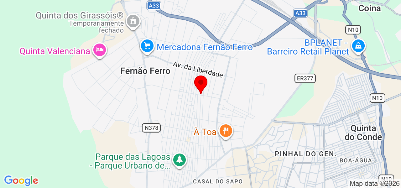 RF Produçoes - Setúbal - Seixal - Mapa