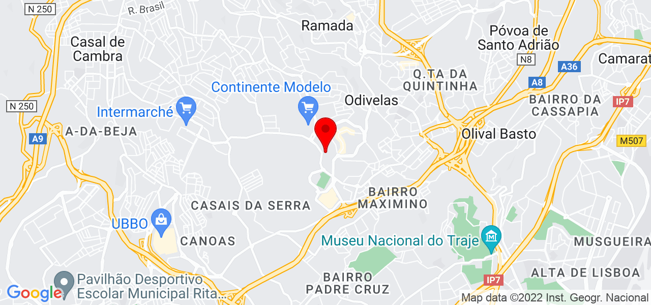 TReinaCOM - Lisboa - Odivelas - Mapa