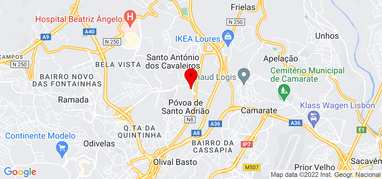 Sara Mendon&ccedil;a - Lisboa - Loures - Mapa
