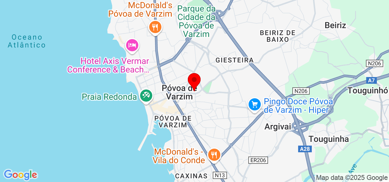 DJQ pinturas - Porto - Póvoa de Varzim - Karte