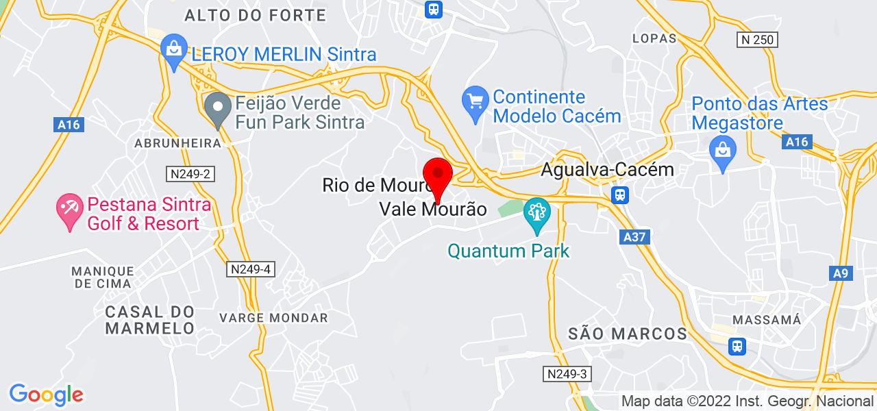 Tiago Pereira - Lisboa - Sintra - Map