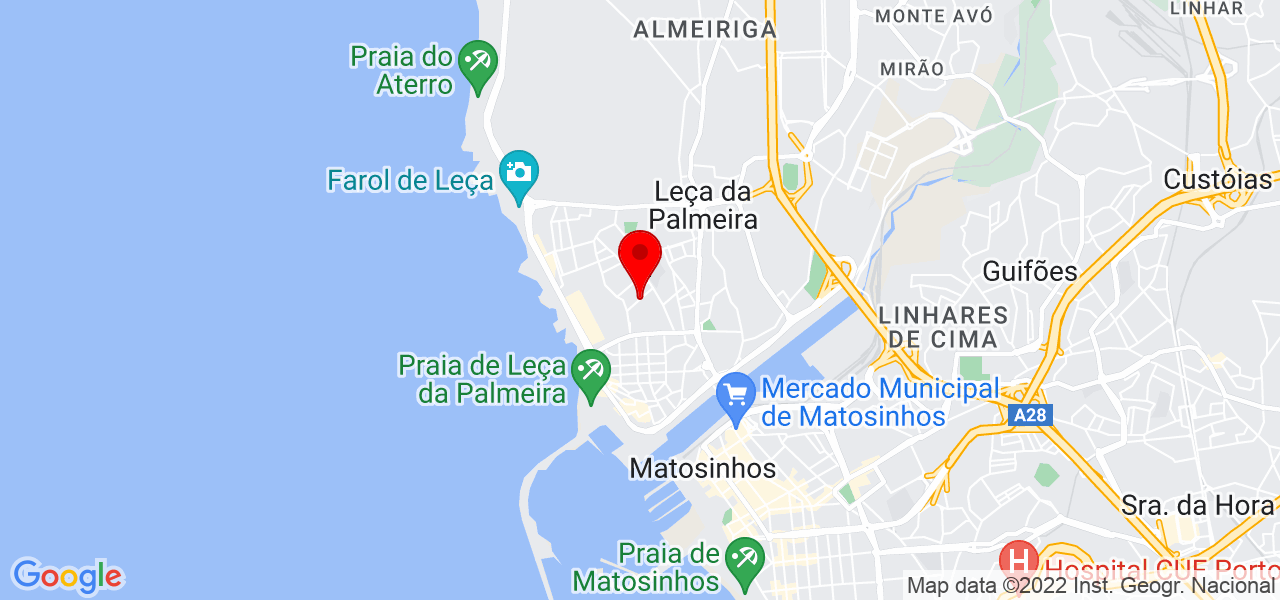 Joseph Dieggo Vasconcelos - Porto - Matosinhos - Mapa