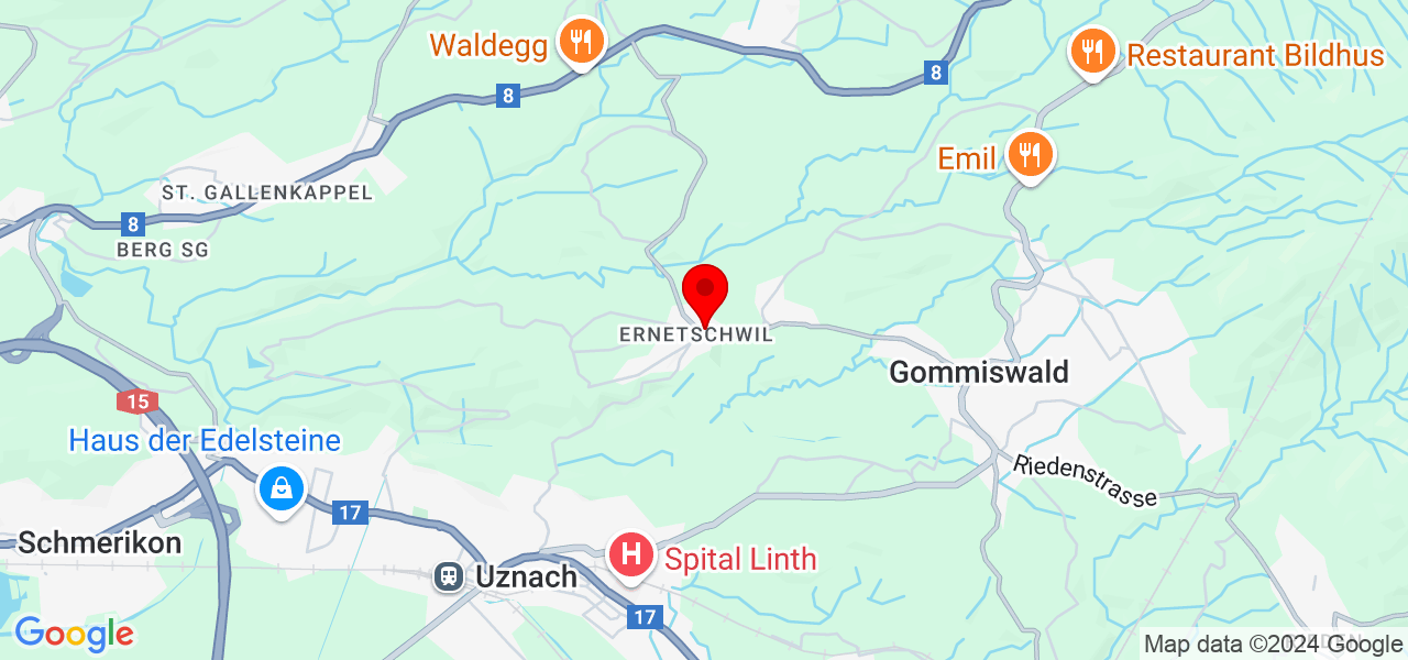 A. Schweizer Haustechnik - Sankt Gallen - Gommiswald - Carte